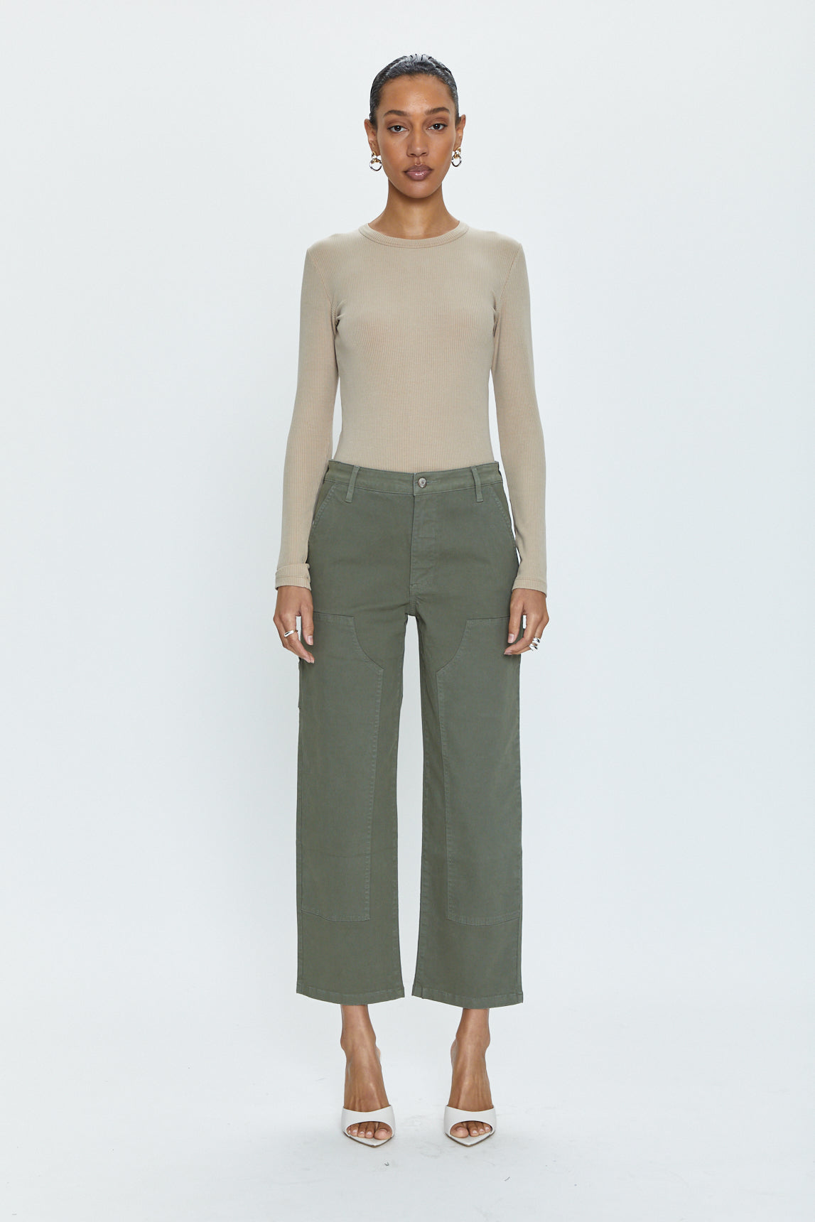 Ashton Straight Leg Utility Pant - Wild Fern
            
              Sale